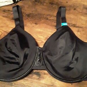 NWT Vanity Fair 42DDD Black Gorgeous Unpadded underwire Sexy Bra